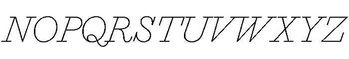 Marian Text 1812 Italic Font UPPERCASE