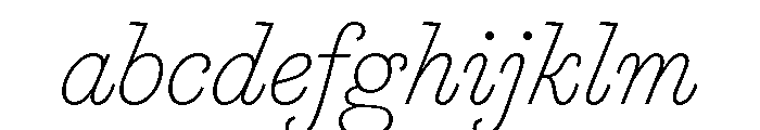 Marian Text 1812 Italic FONT