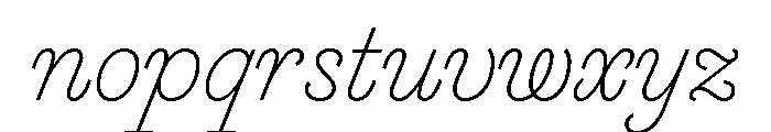 Marian Text 1812 Italic Font LOWERCASE