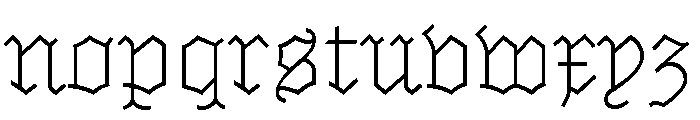 Marian Text Black Font LOWERCASE