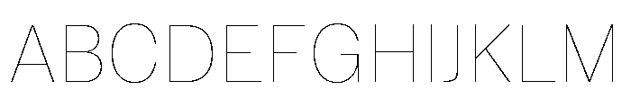 Marr Sans Thin Font UPPERCASE