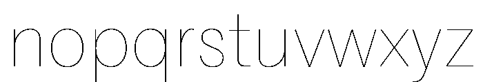 Marr Sans Thin Font LOWERCASE