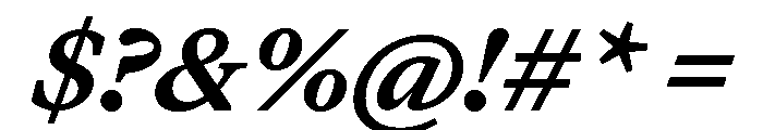 MartinaPlantijn BoldItalic Font OTHER CHARS