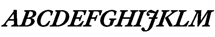MartinaPlantijn BoldItalic Font UPPERCASE