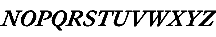 MartinaPlantijn BoldItalic Font UPPERCASE
