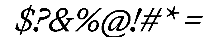 MartinaPlantijn Italic Font OTHER CHARS