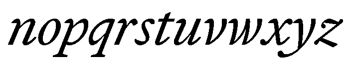 MartinaPlantijn Italic Font LOWERCASE