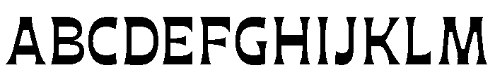 Maruder BlackNarrow Font UPPERCASE