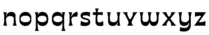 Maruder BlackNarrow Font LOWERCASE