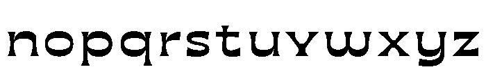 Maruder BlackWide Font LOWERCASE