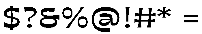 Maruder BoldWide Font OTHER CHARS