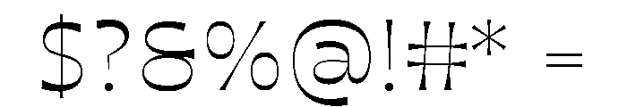 Maruder Light Font OTHER CHARS