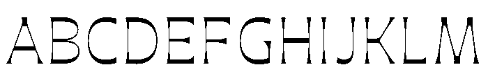 Maruder Light Font UPPERCASE