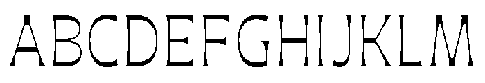 Maruder LightNarrow Font UPPERCASE