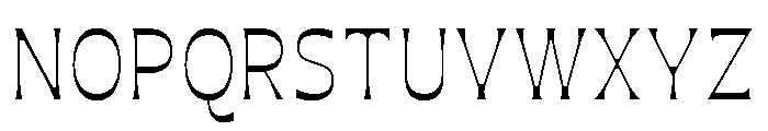 Maruder LightNarrow Font UPPERCASE