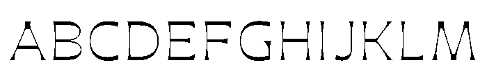 Maruder LightWide Font UPPERCASE