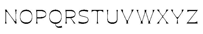 Maruder LightWide Font UPPERCASE