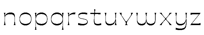 Maruder LightWide Font LOWERCASE