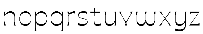Maruder Light Font LOWERCASE