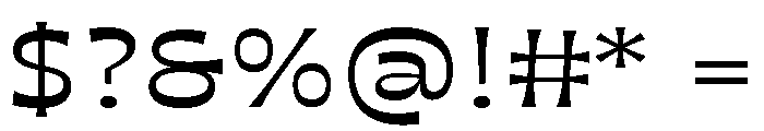 Maruder MediumWide Font OTHER CHARS