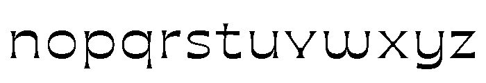 Maruder RegularWide Font LOWERCASE