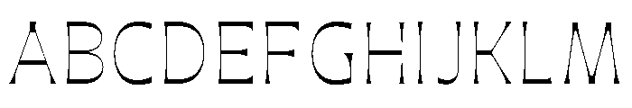 Maruder Thin Font UPPERCASE