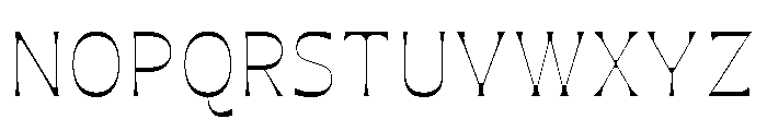 Maruder Thin Font UPPERCASE