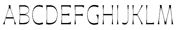 Maruder ThinNarrow Font UPPERCASE
