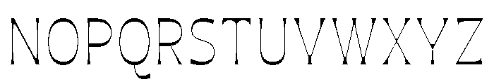 Maruder ThinNarrow Font UPPERCASE