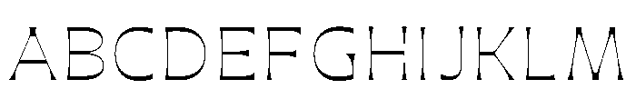 Maruder ThinWide Font UPPERCASE