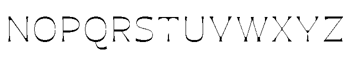 Maruder ThinWide Font UPPERCASE