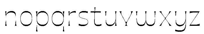 Maruder Thin Font LOWERCASE