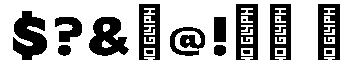 Maryhill Bold Instance Font OTHER CHARS