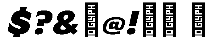 Maryhill BoldSlanted Instance Font OTHER CHARS