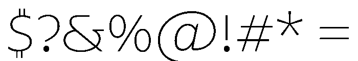 Maskul MaskulVAR Light Low Instance Font OTHER CHARS