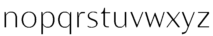 Maskul MaskulVAR Light Moderate Instance Font LOWERCASE