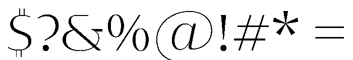 MaskulExtreme Light Font OTHER CHARS