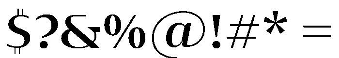 MaskulHigh Medium Font OTHER CHARS