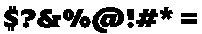 MaskulLow Heavy Font OTHER CHARS