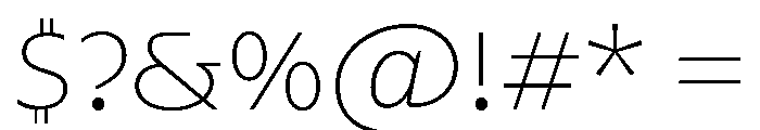 MaskulLow Light Font OTHER CHARS