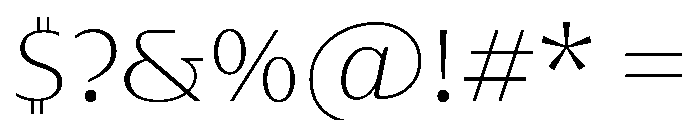 MaskulModerate Light Font OTHER CHARS