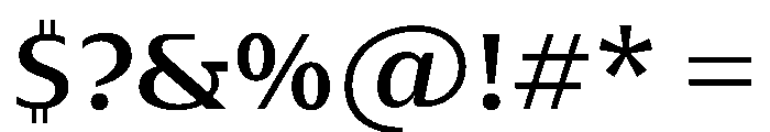 MaskulModerate Medium Font OTHER CHARS