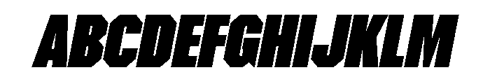 Materiel BlackItalic Font UPPERCASE