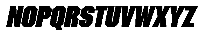 Materiel BlackItalic Font UPPERCASE