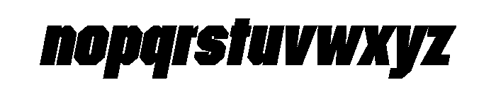 Materiel BlackItalic Font LOWERCASE
