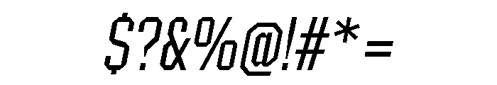 Materiel LightItalic Font OTHER CHARS
