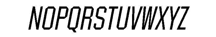 Materiel LightItalic Font UPPERCASE
