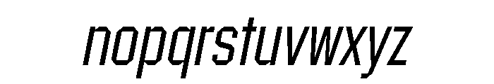 Materiel LightItalic Font LOWERCASE