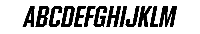 Materiel MediumItalic Font UPPERCASE