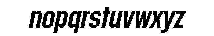 Materiel MediumItalic Font LOWERCASE